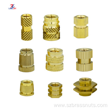 Customized OEM M2 brass knurled insert nut